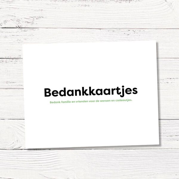 Bedankkaartjes