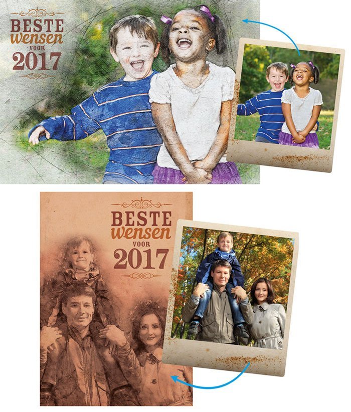 Leuke kerstkaarten | gezin | Indie | foto | tekenen | kinderen | gezin | grafisch | design | xmas | cards