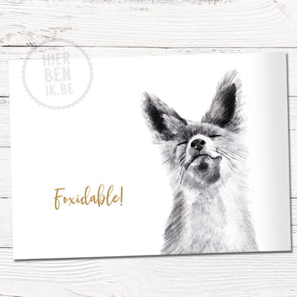 Wenskaart Foxidable!